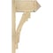 Ekena Millwork Merced Arts & Crafts Rough Sawn Outlooker, Douglas Fir, 8"W x 16"D x 28"H OUT08X16X28MRC03RDF - alternate 3